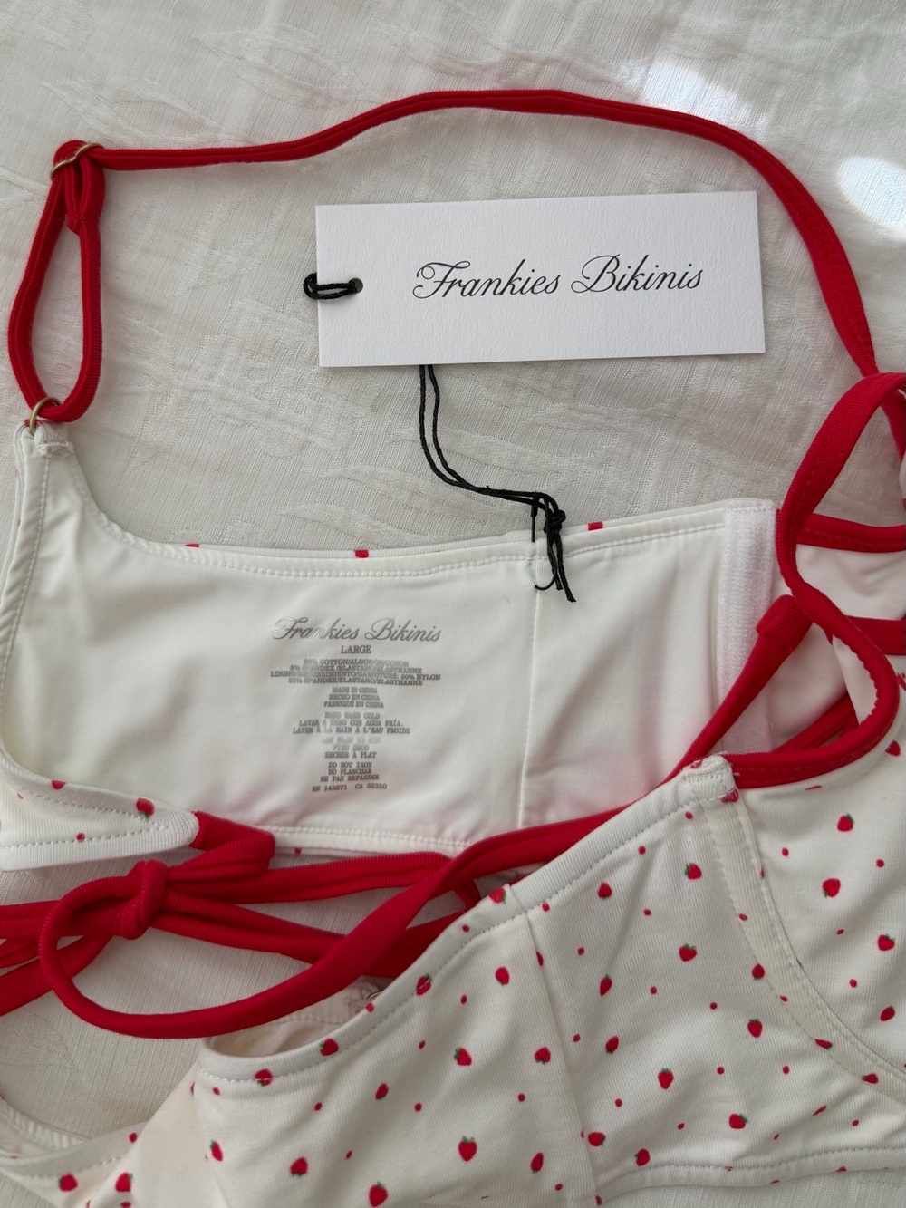 Frankie's Bikinis Cola Tiny Berry Underwire Bikini Top - Picture 7 of 7